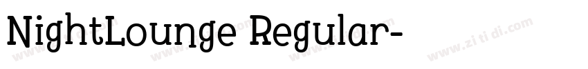 NightLounge Regular字体转换